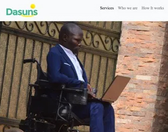 he DASUNS website enables Ugandans with disabilities to find and pay for the services of mobility guides, personal support assistants, sign language interpreters, and captioners.